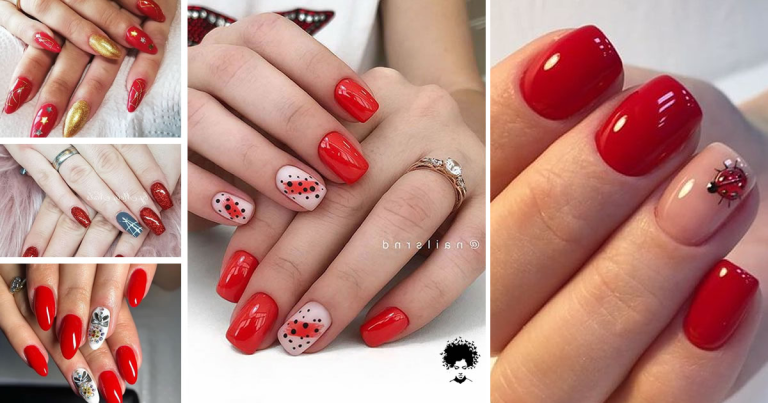 154 Photos: Best Red Nail Art Designs