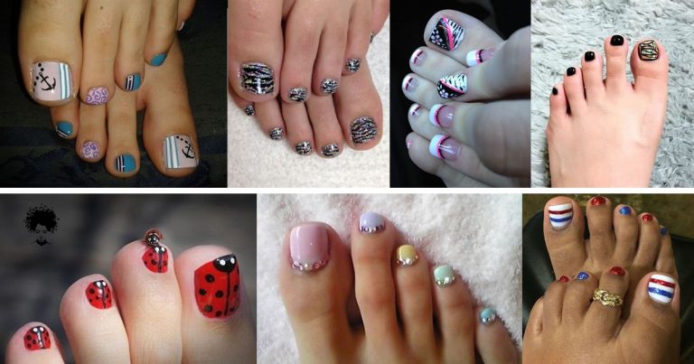 49 PHOTOS: Strikingly Easy Toe Nail Designs (2023)
