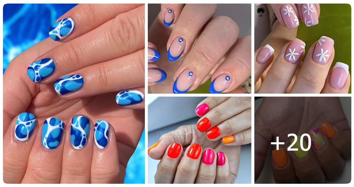 20 Pool Party Inspired Summer Nail Art Ideas