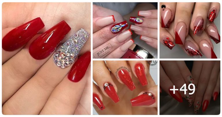 49 Photos: Red Acrylic Nail Ideas for 2023