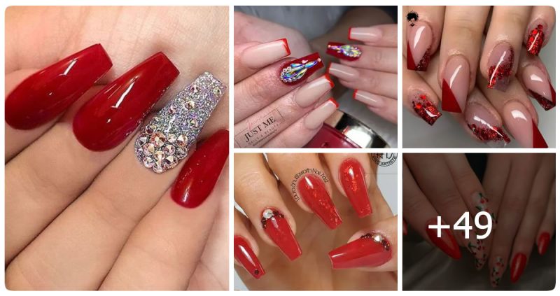 49 Photos: Red Acrylic Nail Ideas for 2023