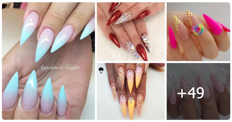 49 Stunning Designs For Stiletto Nails For A Daring New Look
