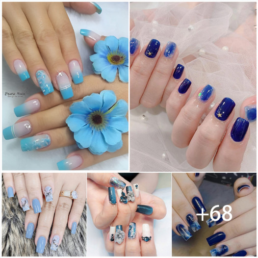 68 Beautiful Sky Blue Nail Polish Ideas
