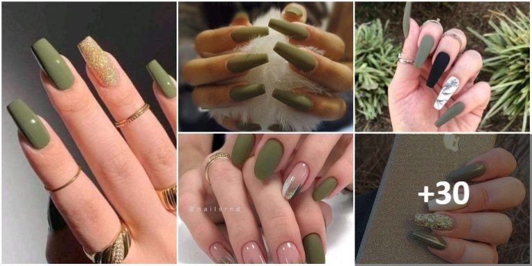 MILITARY GREEN NAILS【25+ Beautiful Ideas】💅