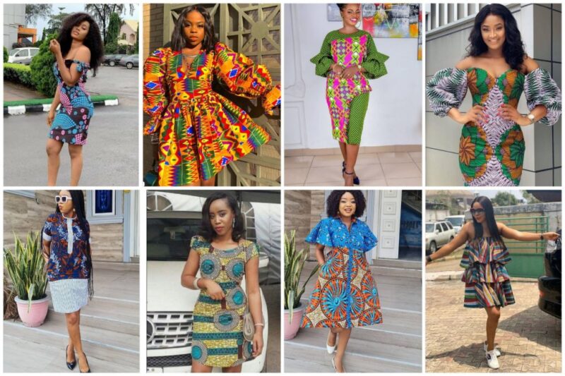 Latest And Trendy Ankara Short Gown Styles For Stylish Ladies
