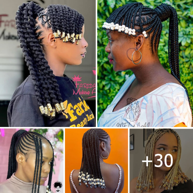 30 Enchαntι̇ng Braι̇dѕ wι̇th Beadѕ Haι̇rѕтүℓeѕ to Try ASAP.