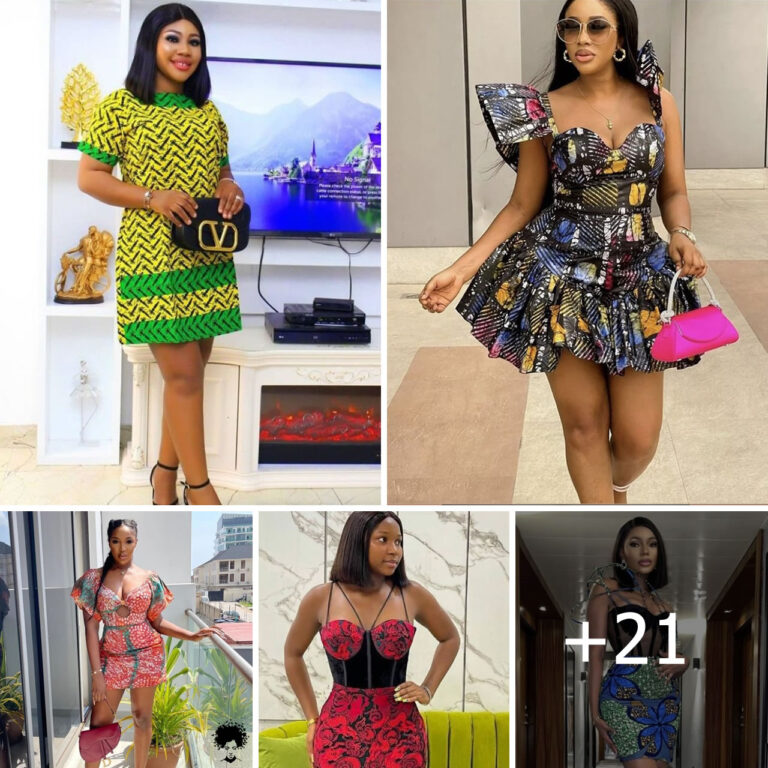 Cute Ankara Short Dress Styles For Chic Looks.