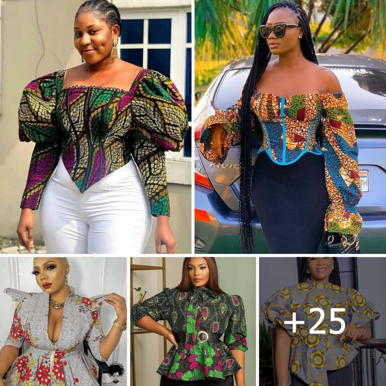Dazzling And Heads Turning Ankara Blouse Styles