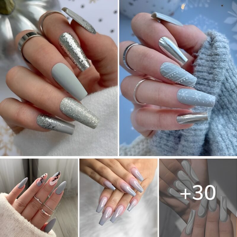 Gray nail art is a stunning color that should be your go-to neutral.