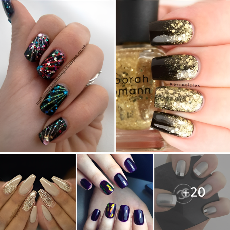 25 Dazzling New Years Eve Nails That Will Outshine The Ball