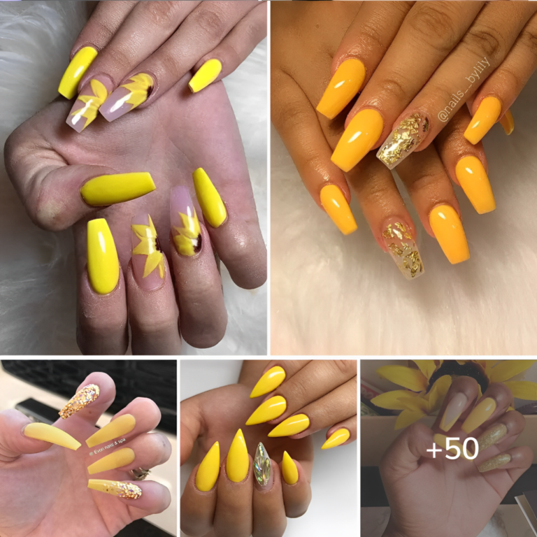 Fun Yellow Acrylic Nails For Every Occasion