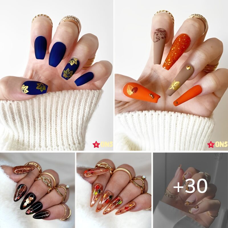 A Beautiful Autumn Manicure With 30 Stunning Fall Nails
