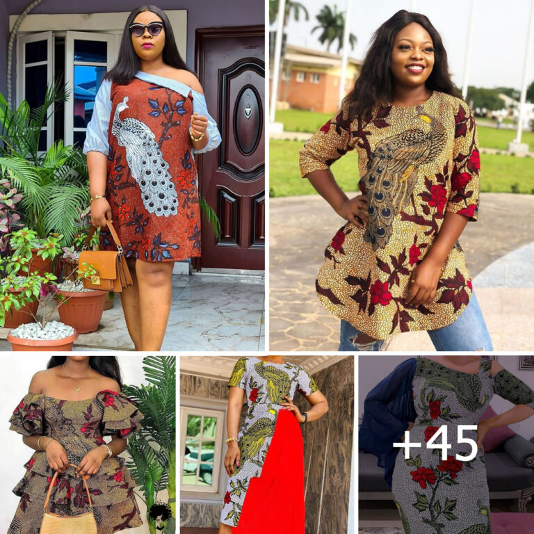 45 Photos: Amazing Ways to Style Peacock Ankara Patterns