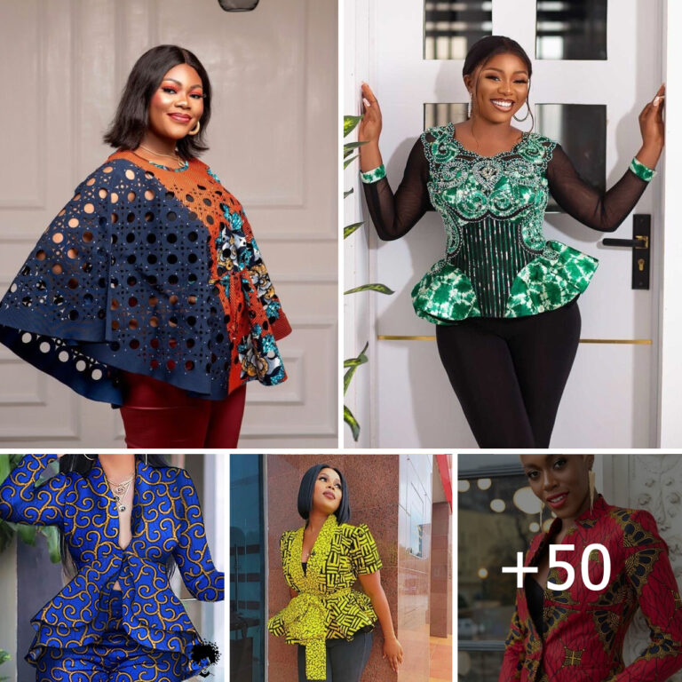 “50 Unique Ankara Blouse Styles to Complement Your Favorite Trousers”