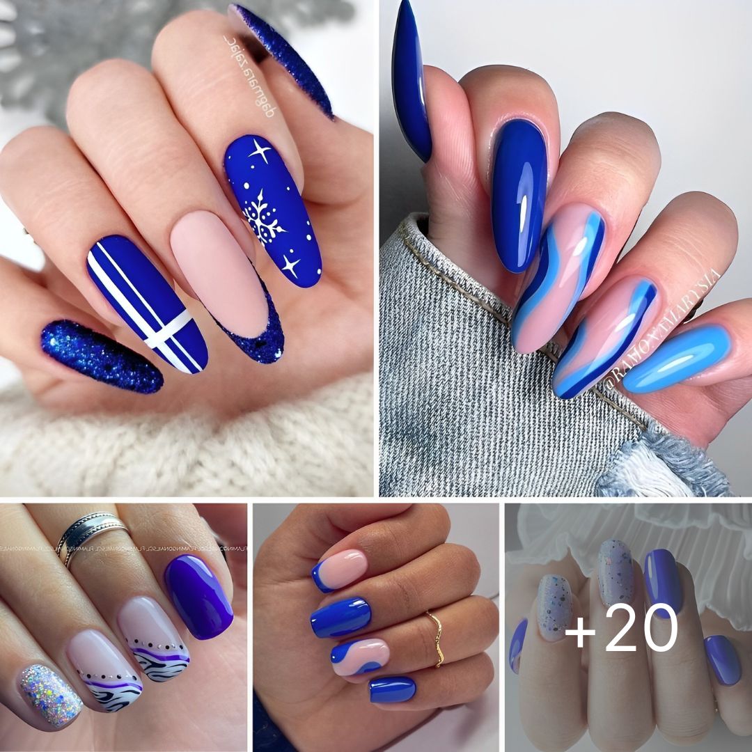 Be a Queen for a Day with Royal Blue Nails
