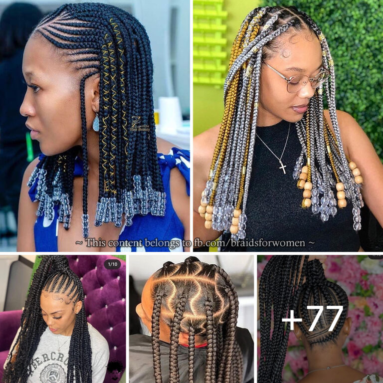 78 PHOTOS: Cornrow braid designs + Knotless braids styles for women