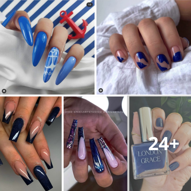 Fantastic Blue Nail Designs For Fall 2023