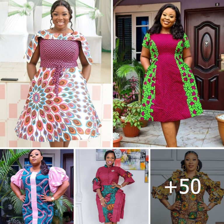 Tailor Made Ankara Short Gown Styles For Stylish Women.