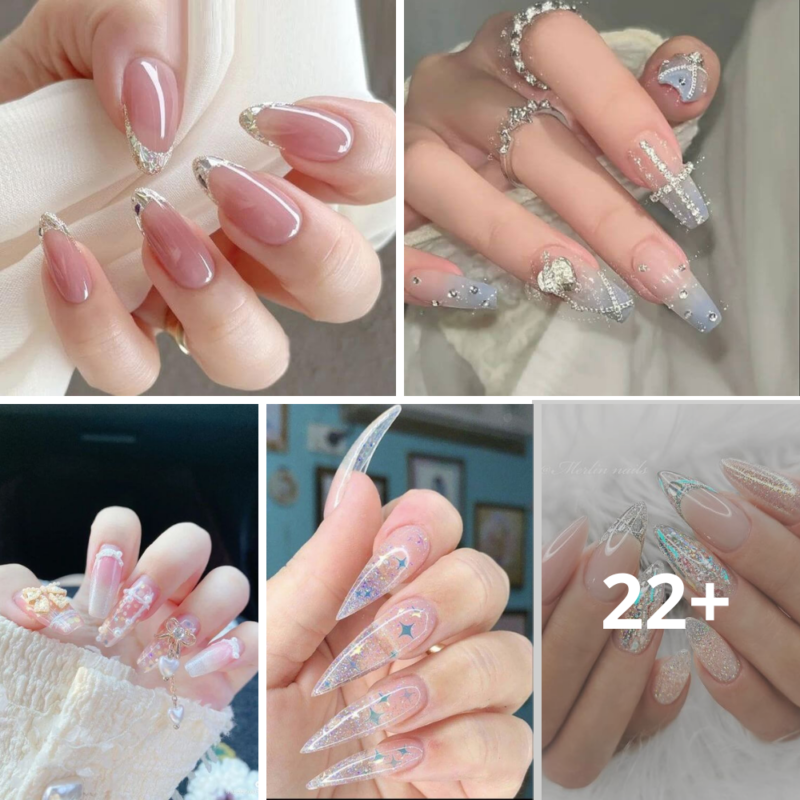 If you’re a fan of Cinderella’s glass slippers, you’ll adore these 36 stunning clear nails.