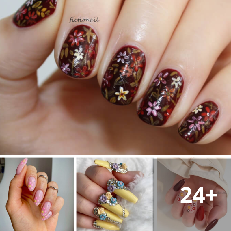 20+ Floral Nail Designs That Are On-Trend for 2024