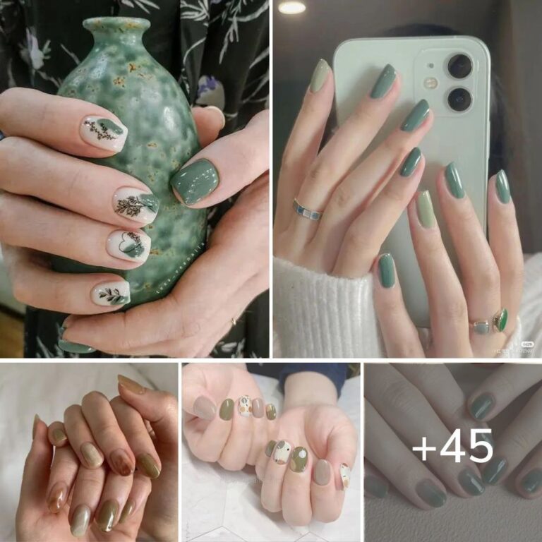 45+ Olive Green Nails That Are Trending Right Now