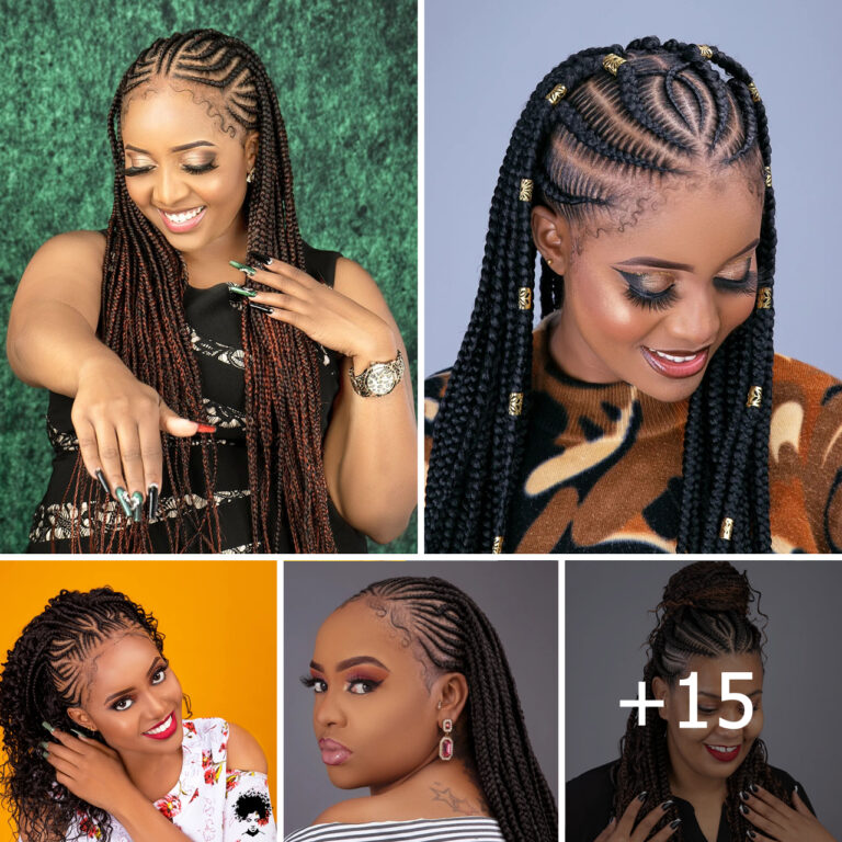 15 PHOTOS: Cornrow braid designs + Knotless braids styles for women