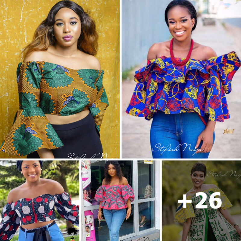 Explore Elegant Ankara Off Shoulder Blouse and Top Styles: A Fusion of Comfort and Chic