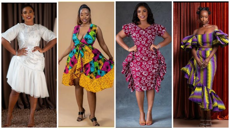 Beautiful flounce dress styles you should see.