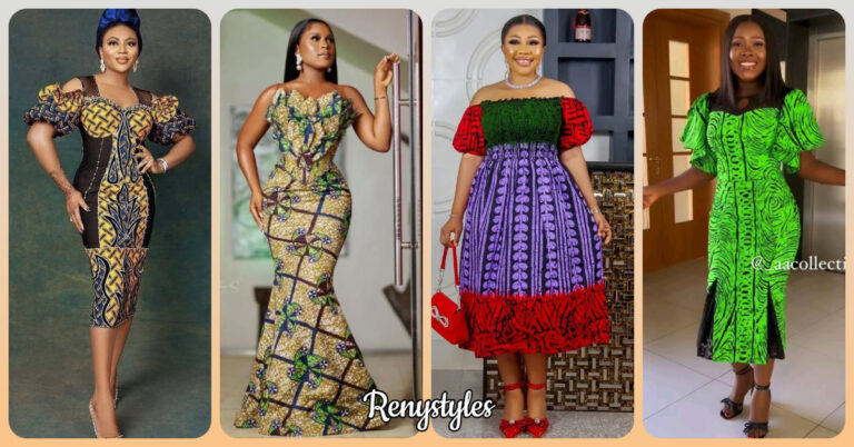 Vibrant Designs for Short and Long Ankara Gowns