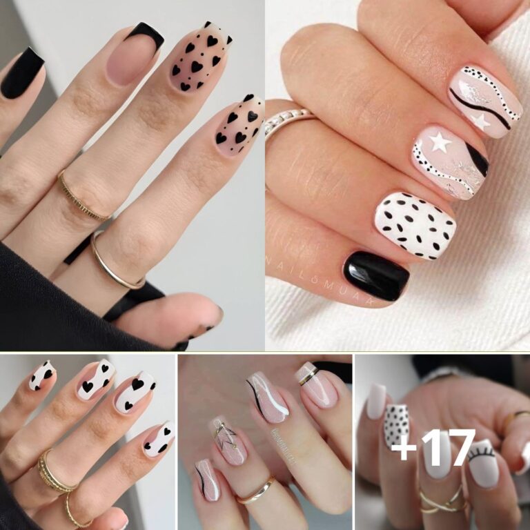 Effortlessly Chic Black-And-White Nail Designs So Easy To Copy