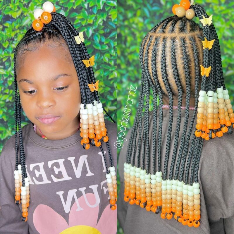 [GALLERY] – Gentle Care: African Braid Styles Perfect for Delicate Hair of Young Ones!