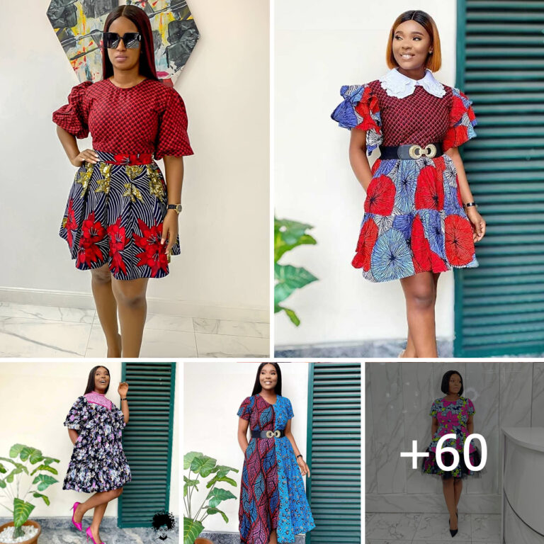 Unique & Latest Ankara Short Gowns/ Long Gown Styles for African Women