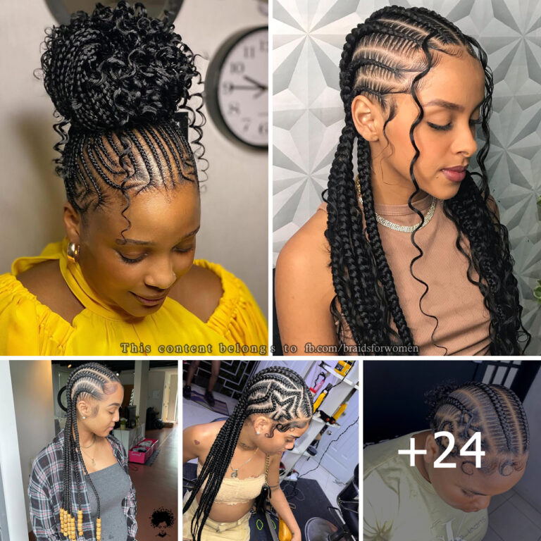 24 PHOTOS: Cornrow braid designs – Knotless braids styles ‎