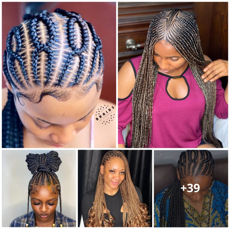 40 PHOTOS: Cornrow braid designs + Box braids hairstyles ‎