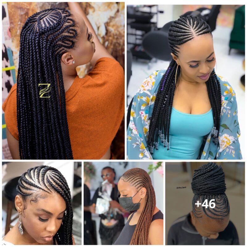46 PHOTOS: Cornrow braid designs + Box braids hairstyles ‎