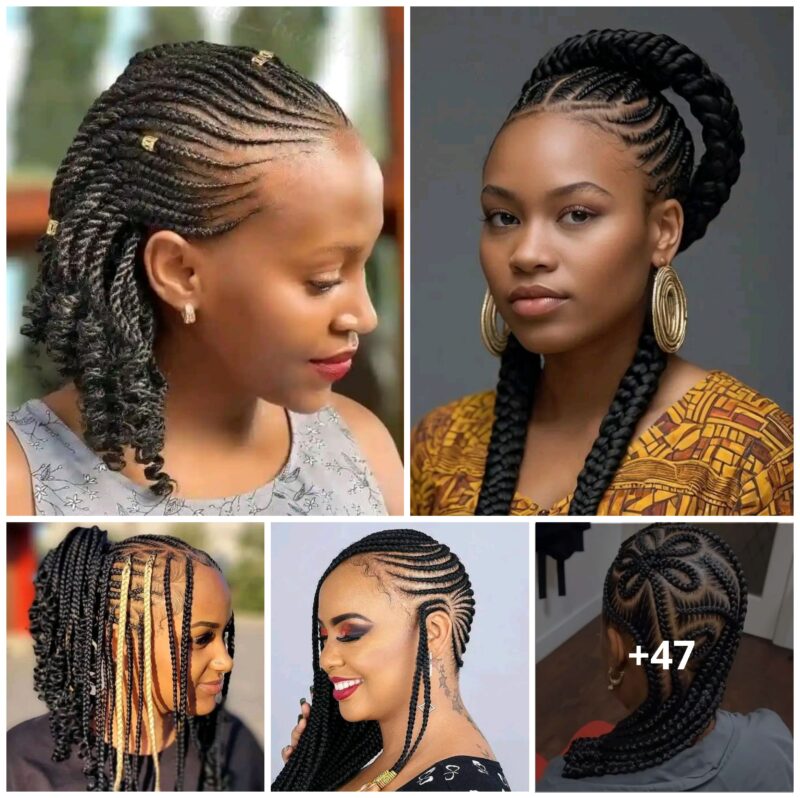 47 PHOTOS: Cornrow braid designs + Knotless braids styles ‎