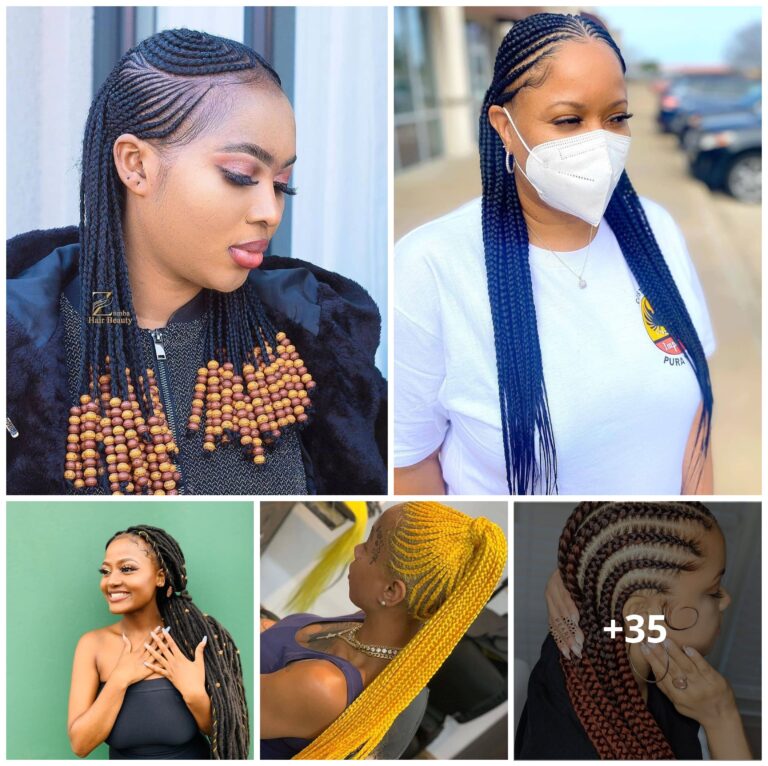 35 PHOTOS: Cornrow braid designs & Knotless braids styles ‎