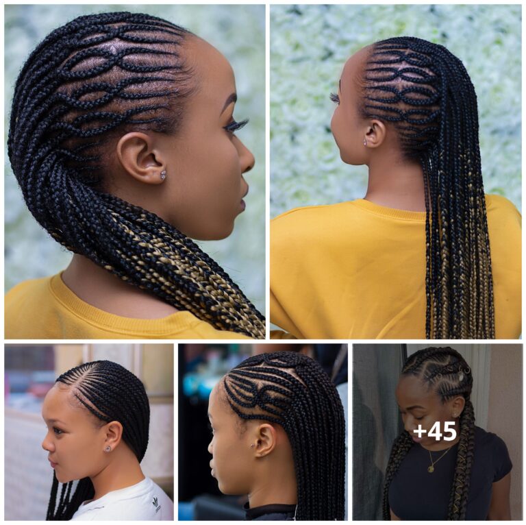 45 PHOTOS: Knotless braids styles + Box braids hairstyles ‎