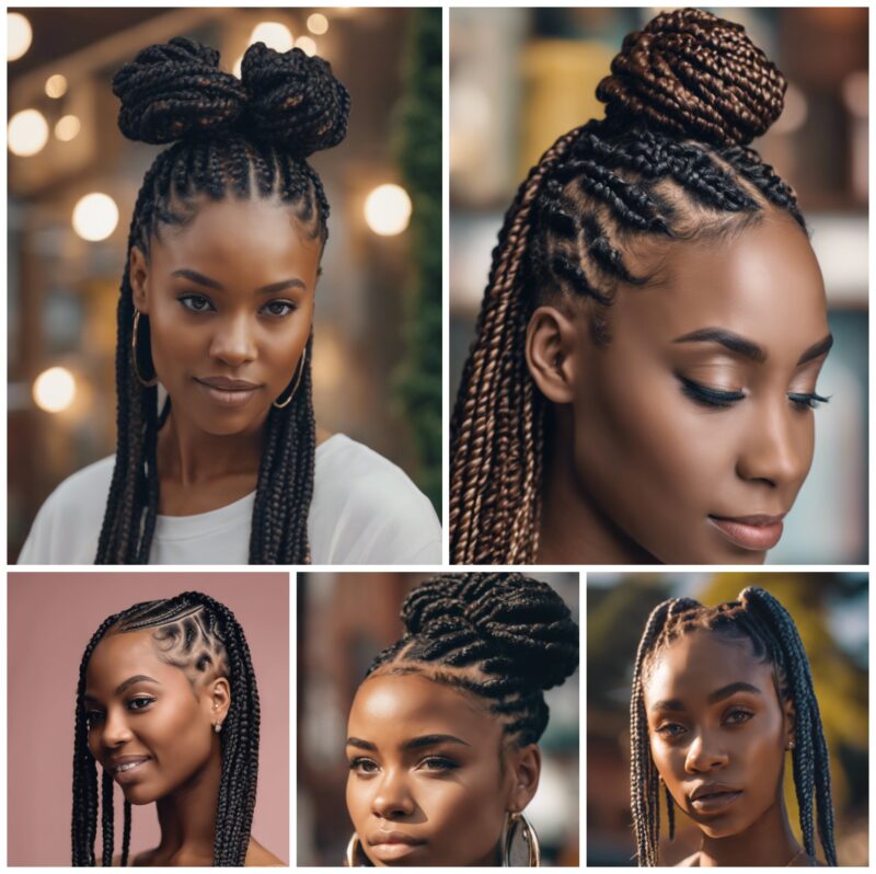 Beautiful box braids for medium hair, offering stylish, versatile looks with neat braids and elegant updos. Perfect for everyday chic.