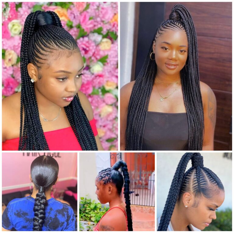 Braided ponytails offer a sleek and stylish look, combining elegance and functionality for any occasion.