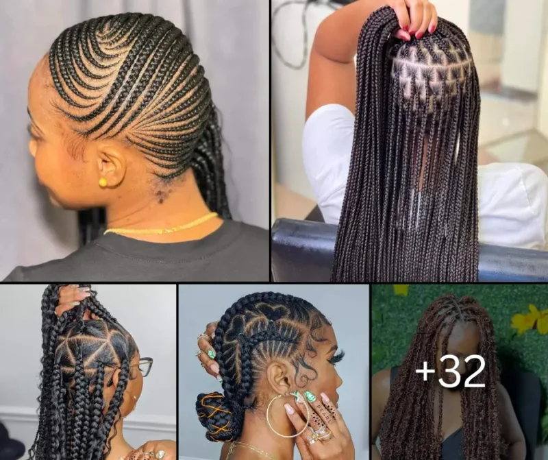 32 PHOTOS: Cornrow Braid Designs + Neat Box Braids