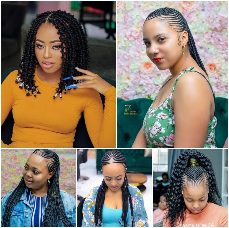 +31 PHOTOS: Cornrow braid designs + Box braids hairstyles ‎
