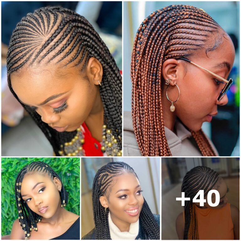 +40 PHOTOS: Cornrow braid designs + Knotless braid styles ‎